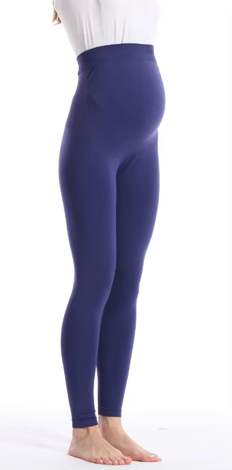 New Pregnancy High Waist Leggings Skinny Maternity Clothes for Pregnant Women Belly Support Knitted Leggins Body Shaper Trousers